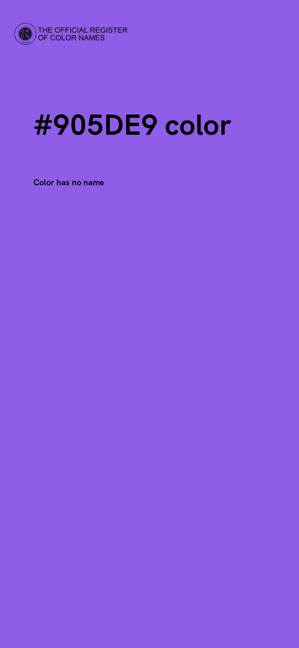 #905DE9 color image