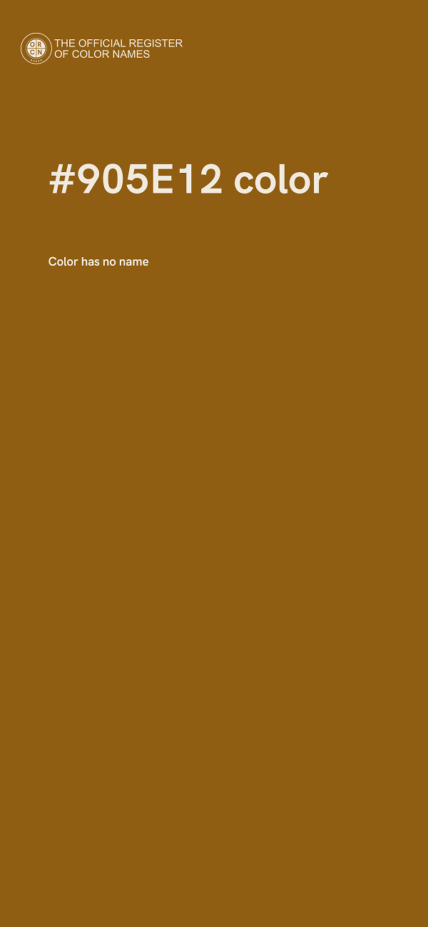 #905E12 color image