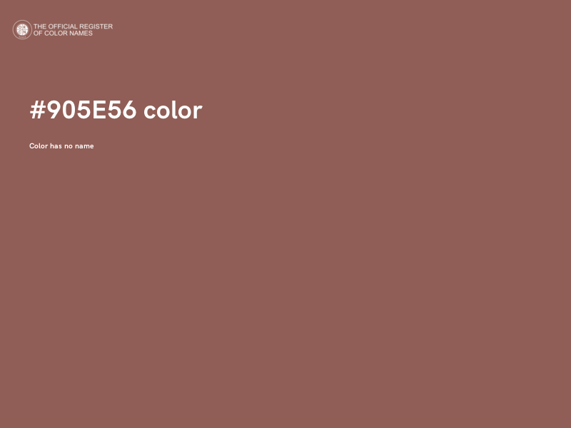 #905E56 color image