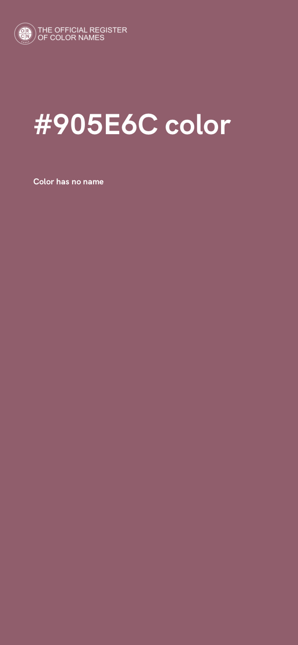 #905E6C color image