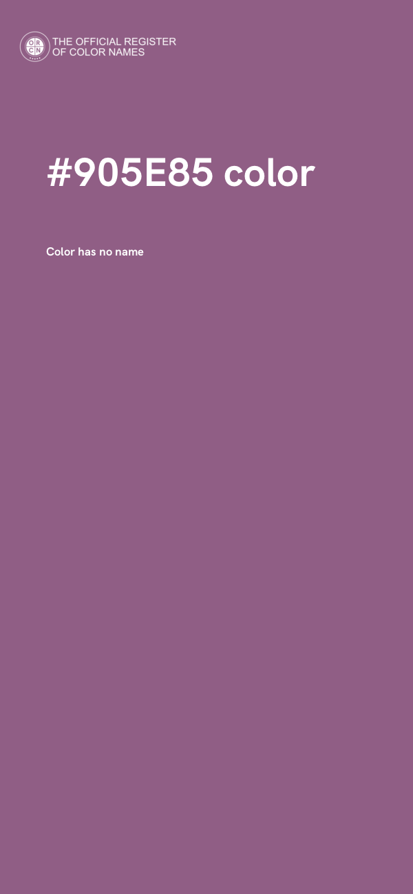 #905E85 color image