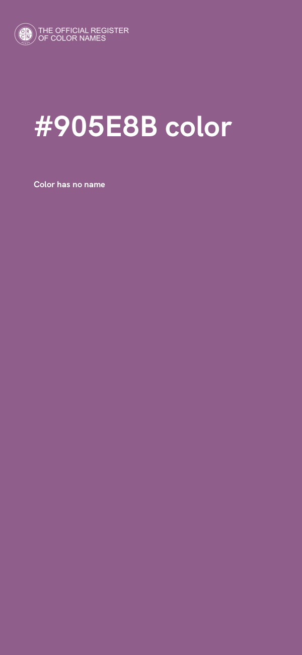 #905E8B color image