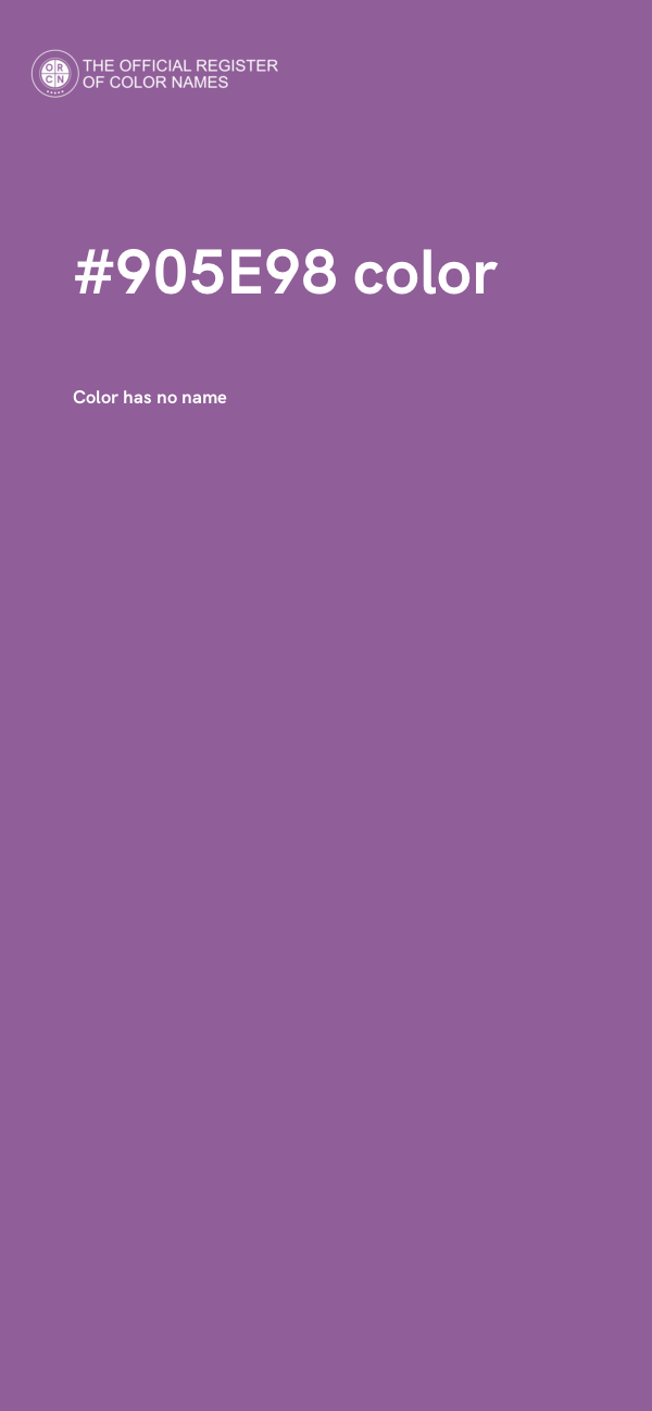 #905E98 color image