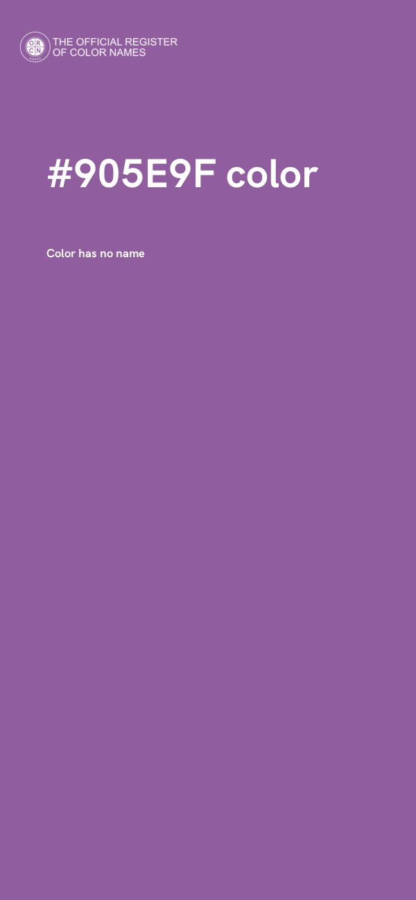 #905E9F color image
