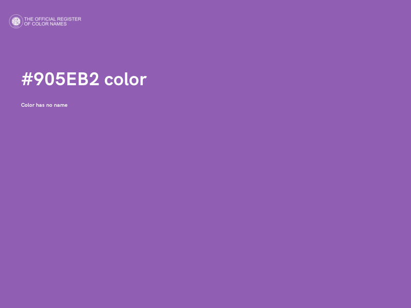 #905EB2 color image