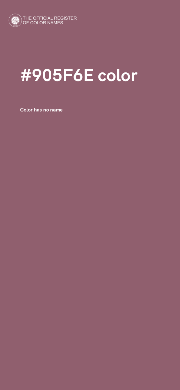 #905F6E color image