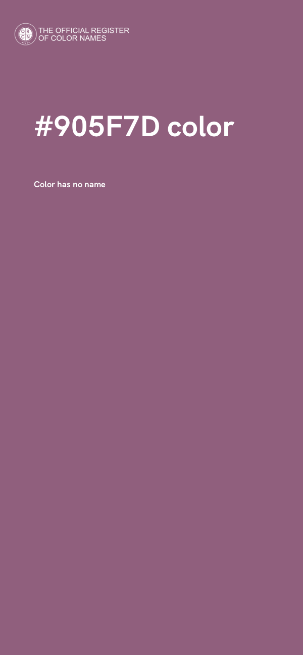 #905F7D color image