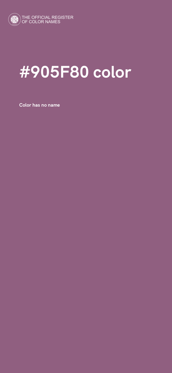 #905F80 color image