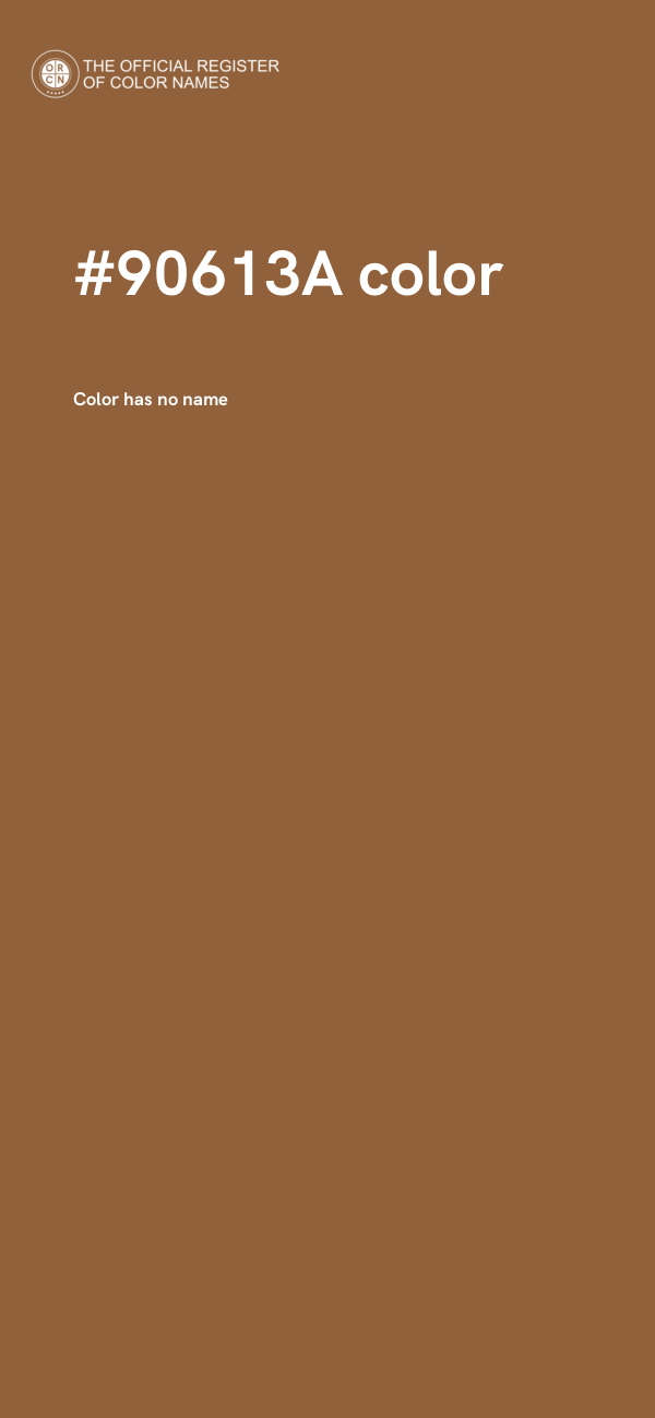 #90613A color image