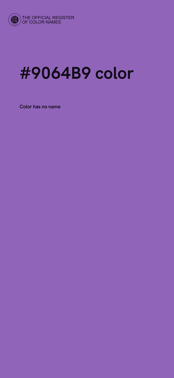 #9064B9 color image