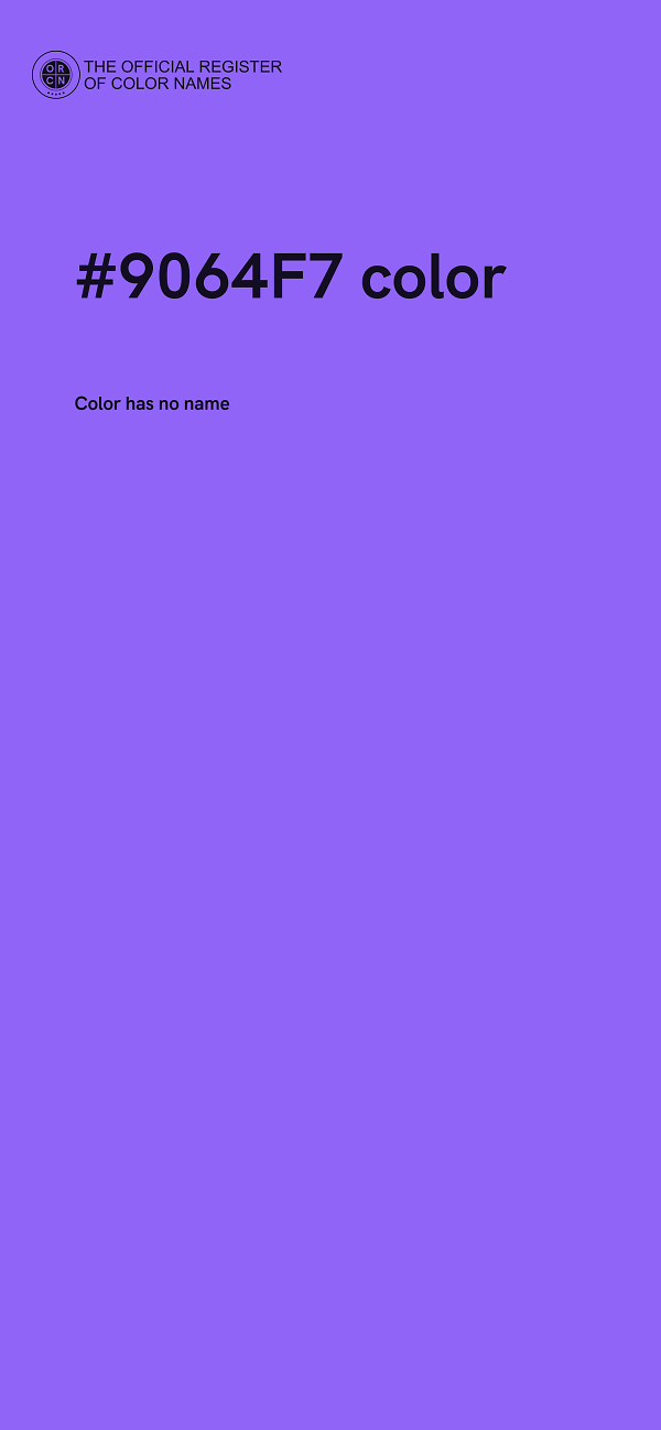#9064F7 color image