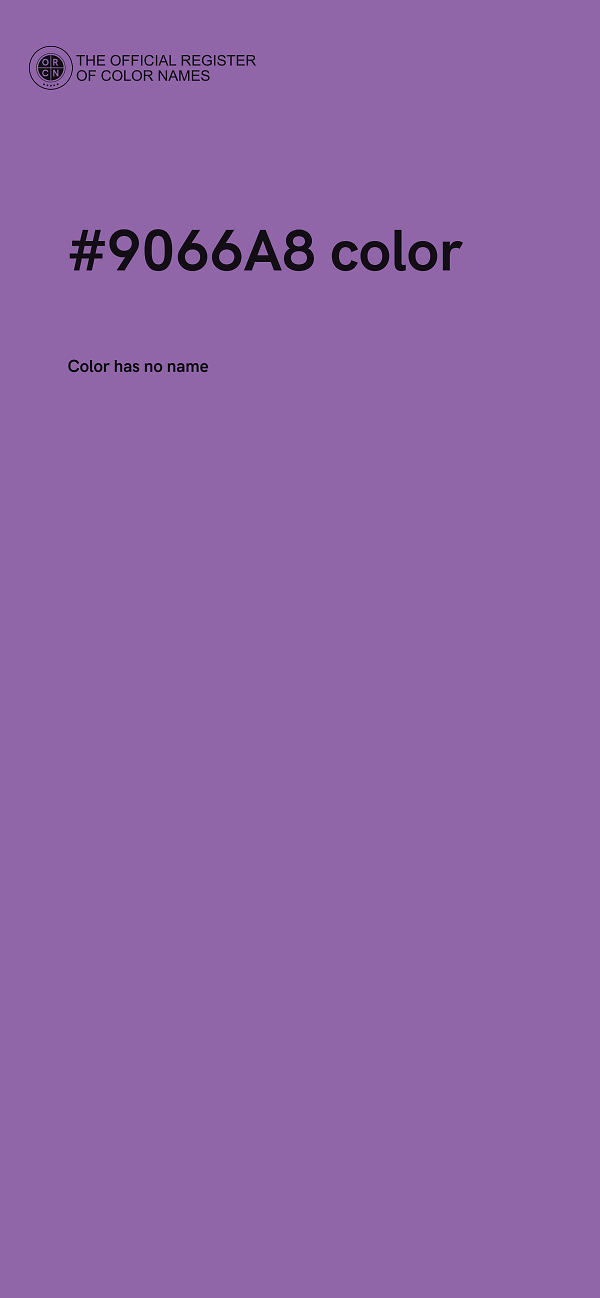 #9066A8 color image