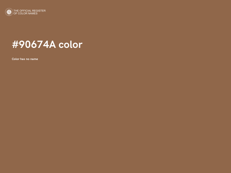 #90674A color image