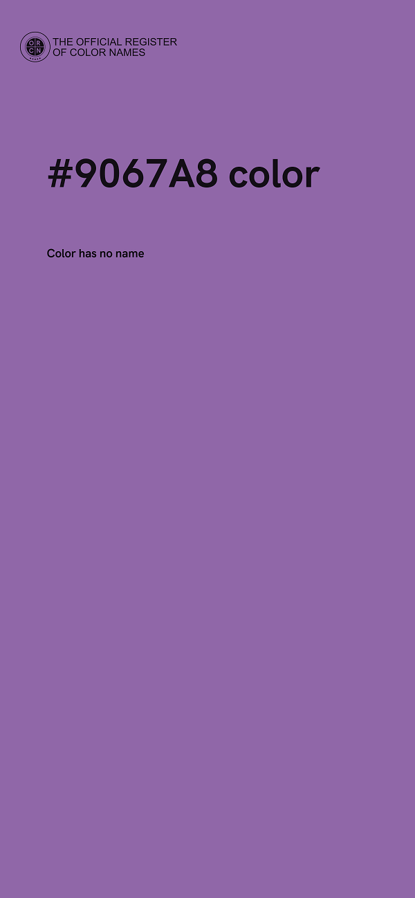#9067A8 color image
