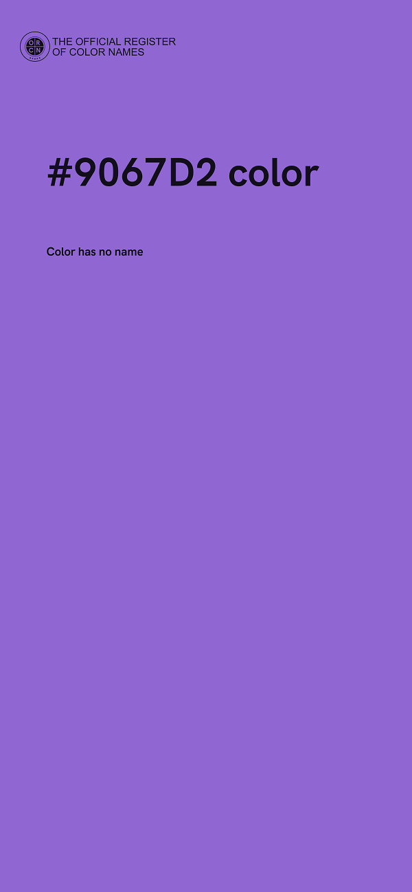 #9067D2 color image