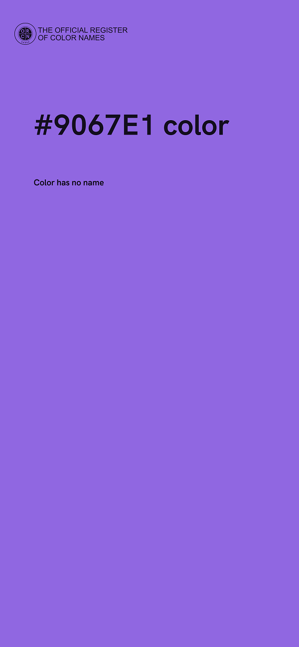 #9067E1 color image