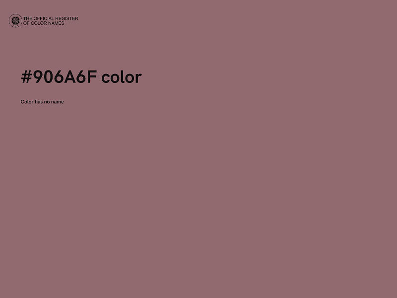 #906A6F color image