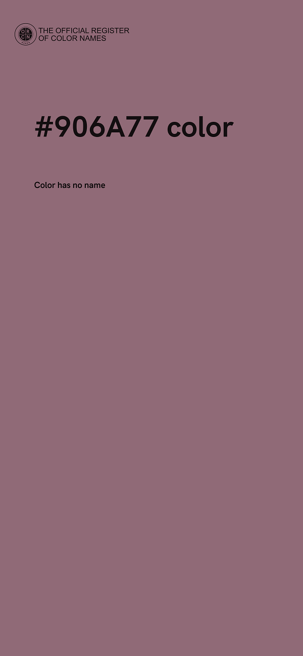 #906A77 color image