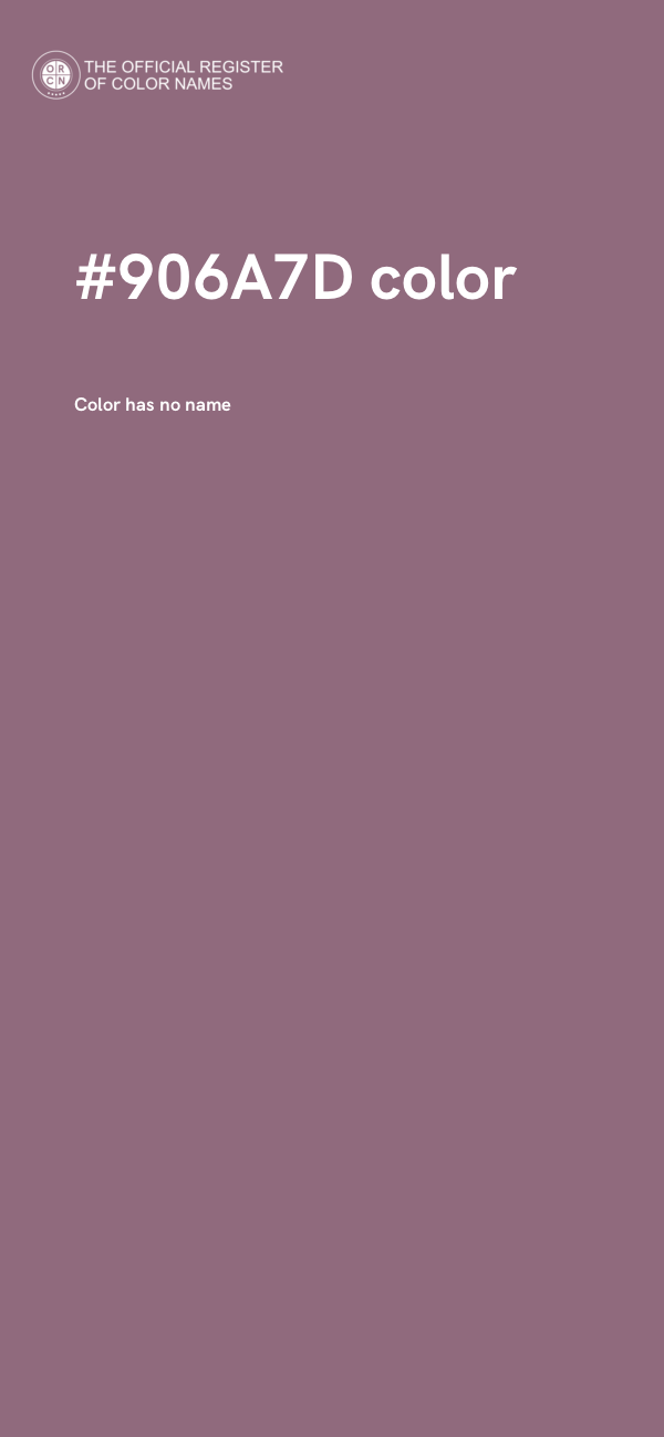 #906A7D color image