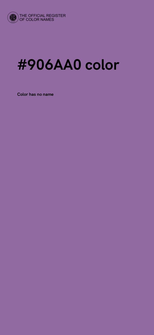 #906AA0 color image