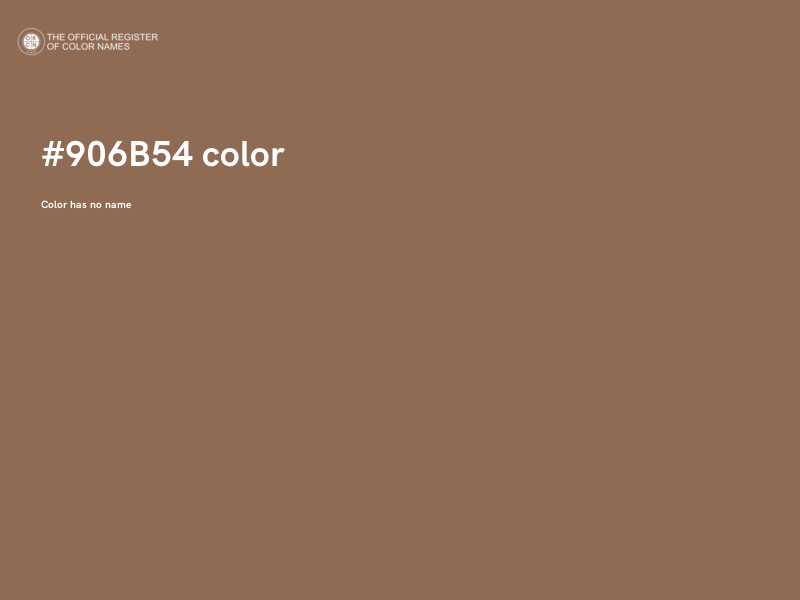 #906B54 color image