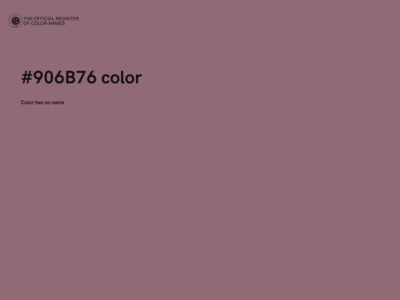 #906B76 color image