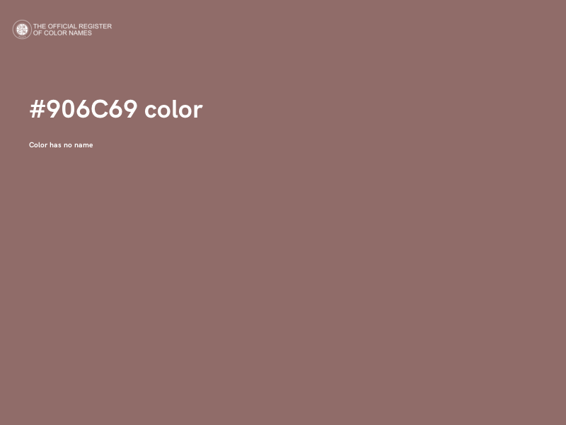 #906C69 color image