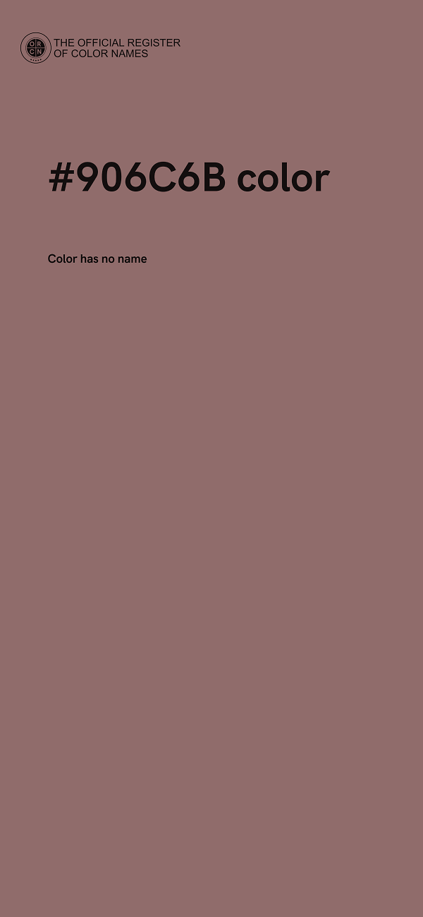 #906C6B color image