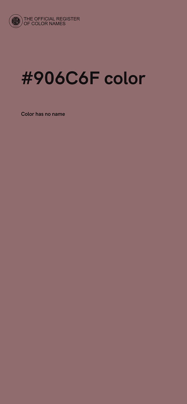 #906C6F color image