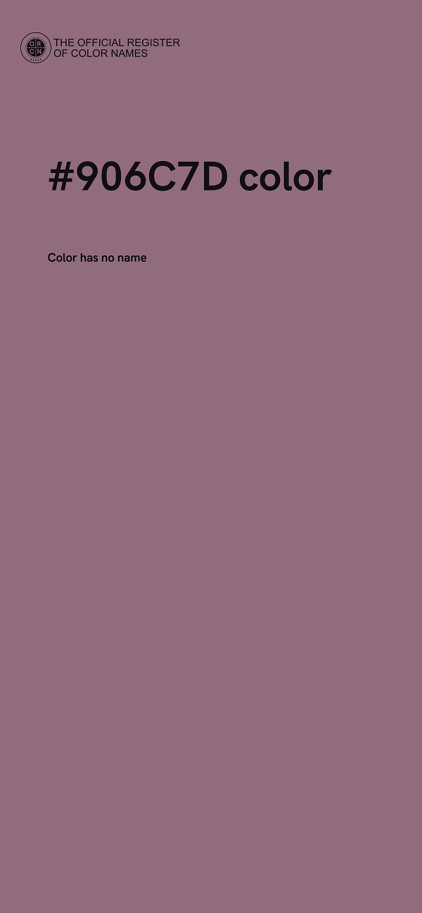 #906C7D color image
