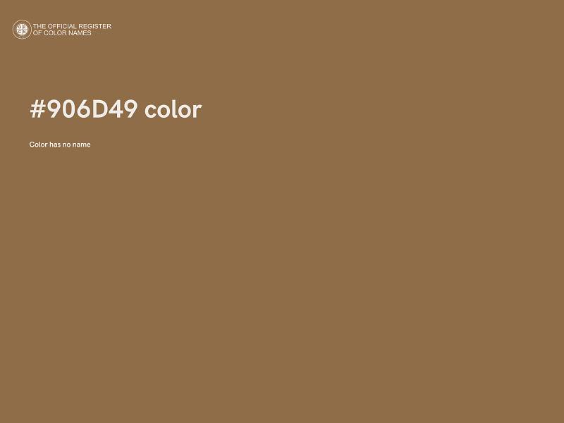 #906D49 color image