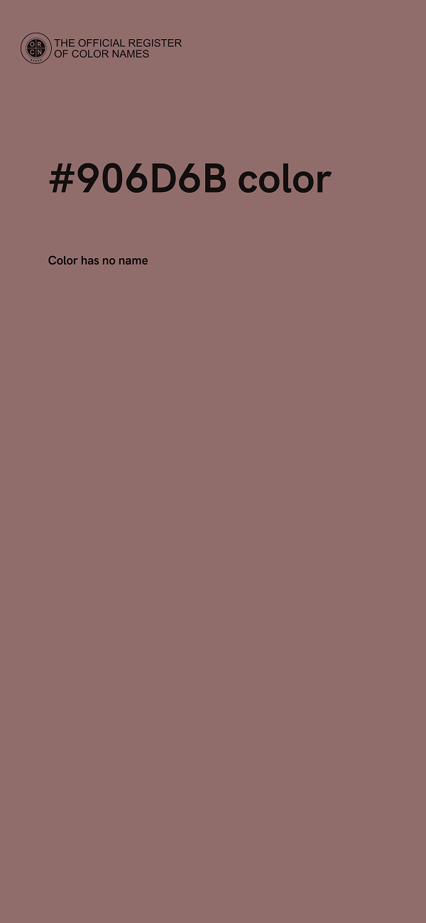 #906D6B color image