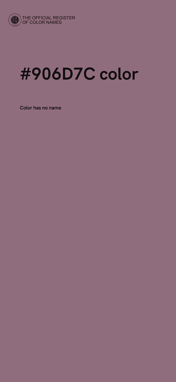 #906D7C color image