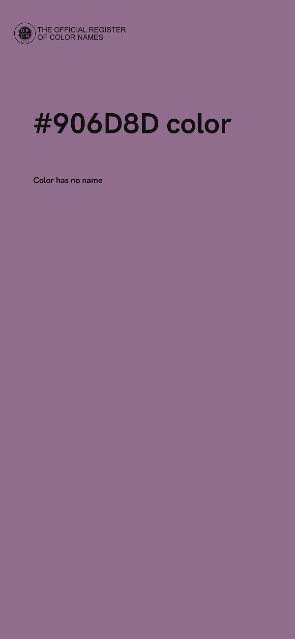 #906D8D color image