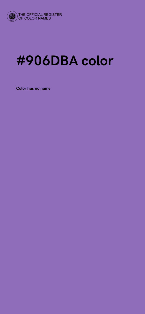 #906DBA color image