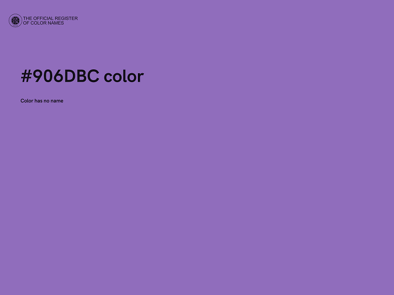 #906DBC color image