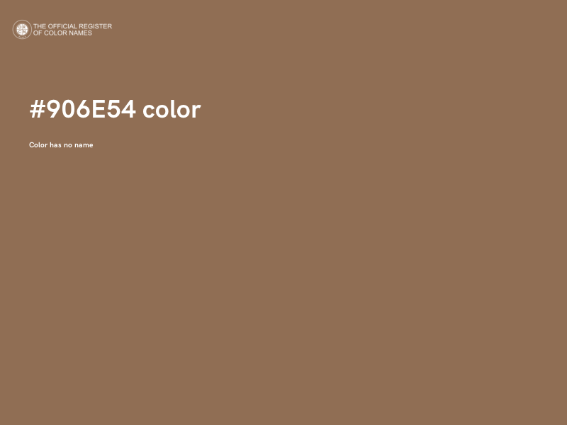 #906E54 color image