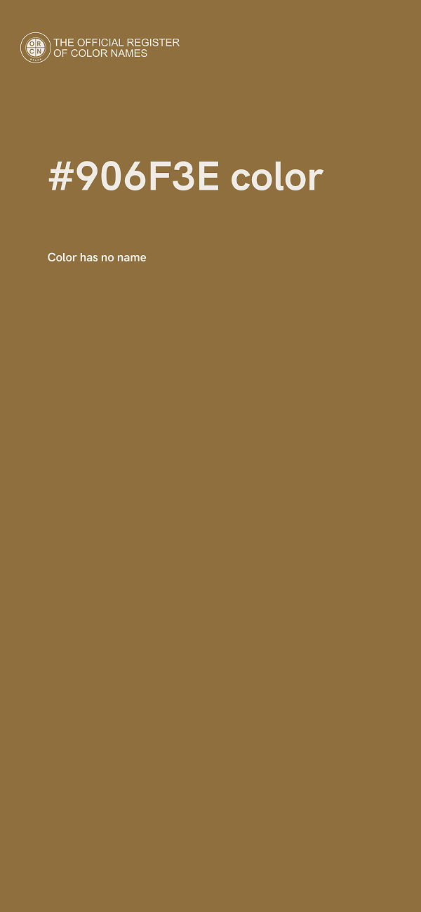#906F3E color image