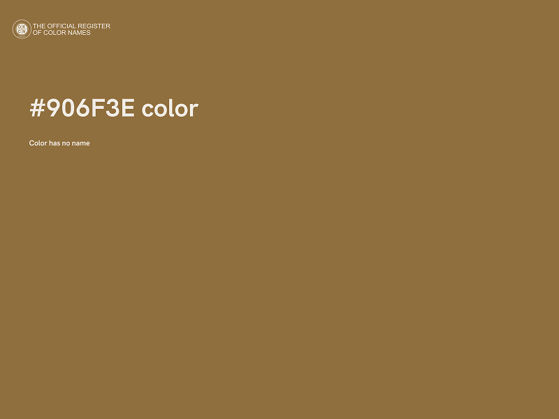 #906F3E color image
