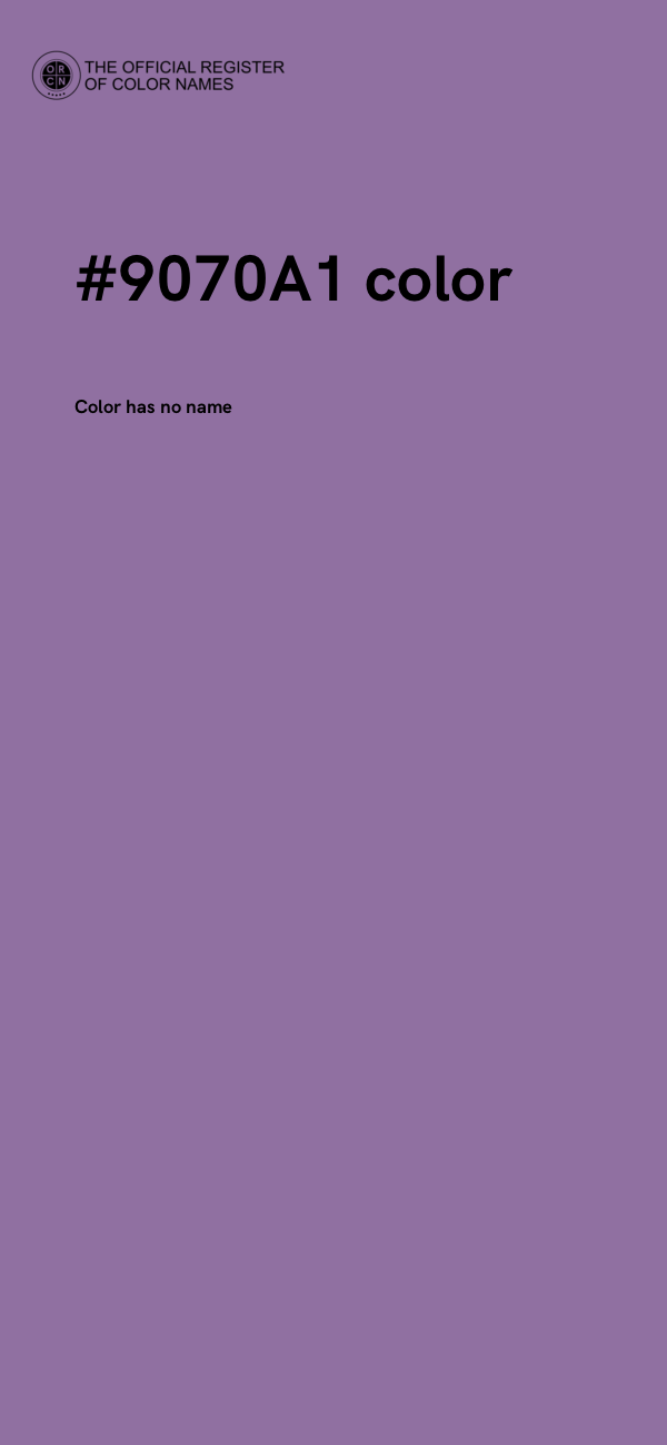 #9070A1 color image