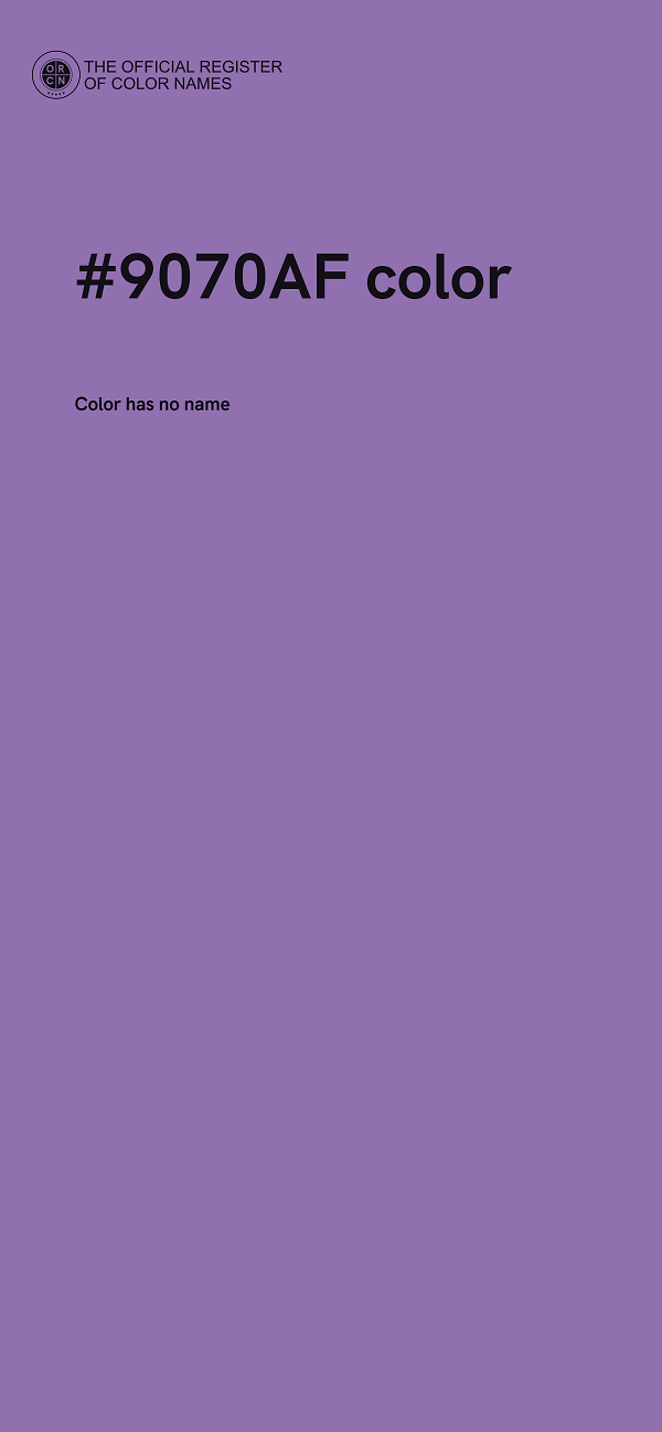 #9070AF color image