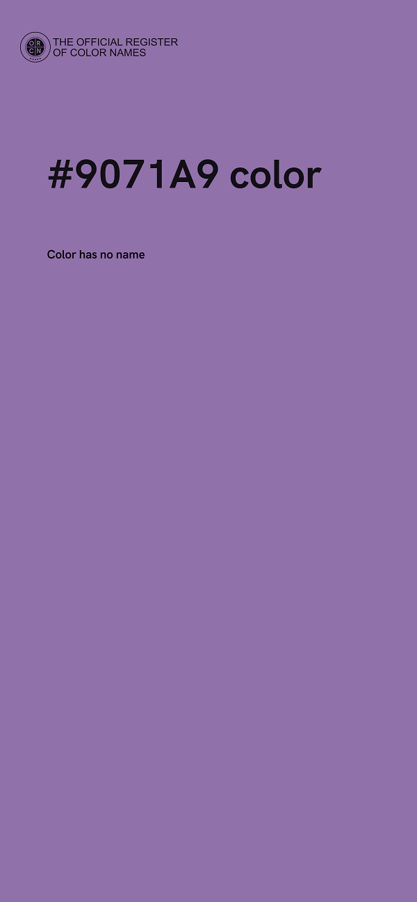 #9071A9 color image
