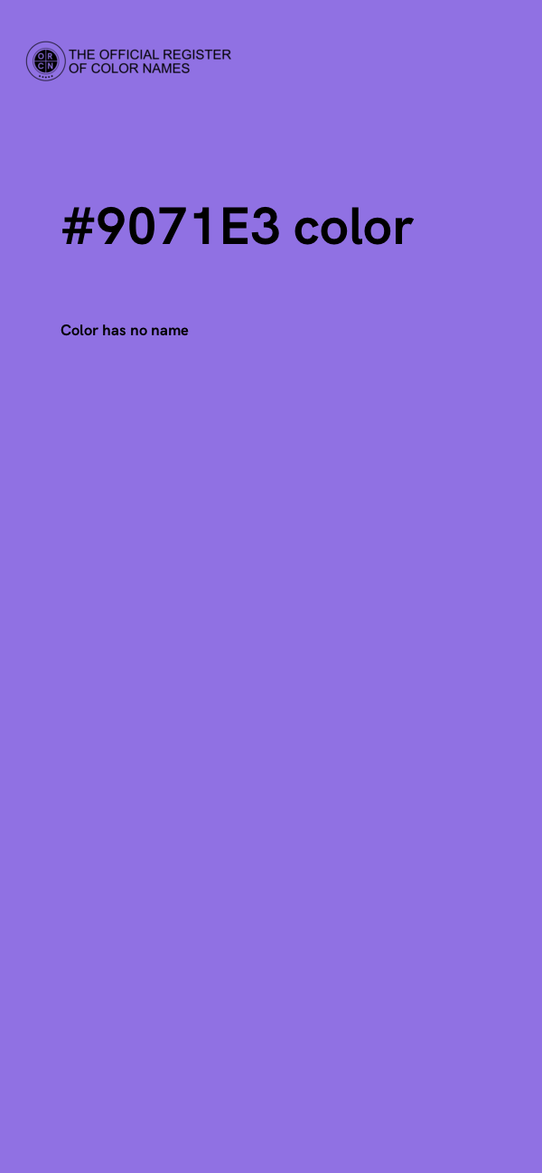 #9071E3 color image