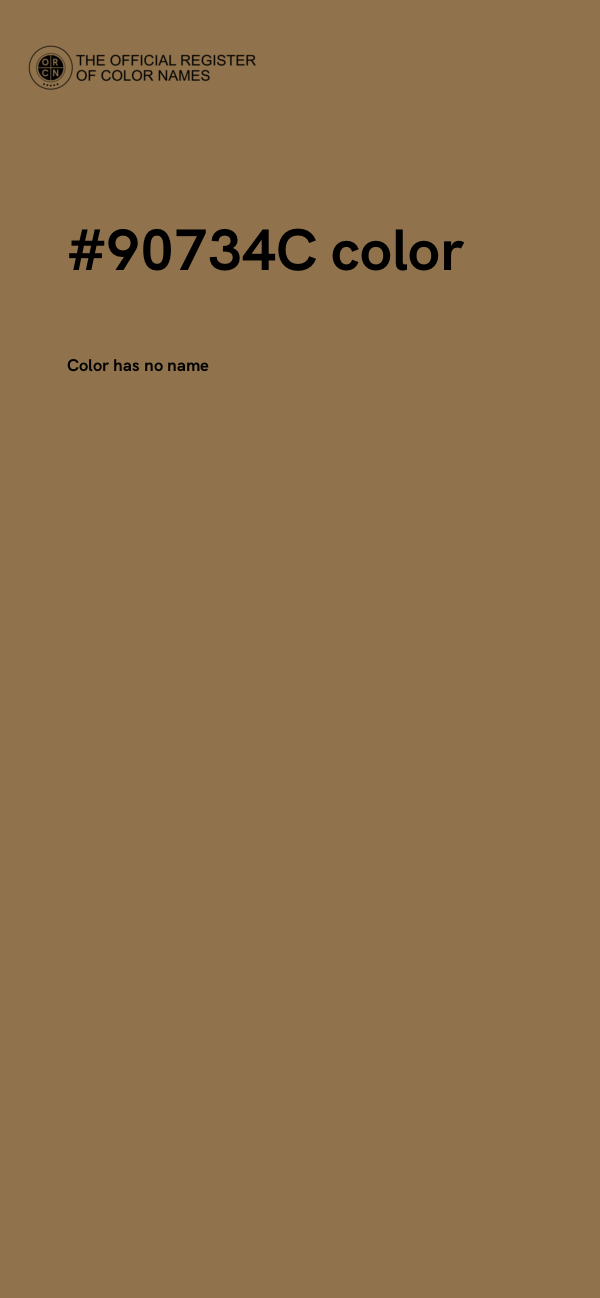 #90734C color image
