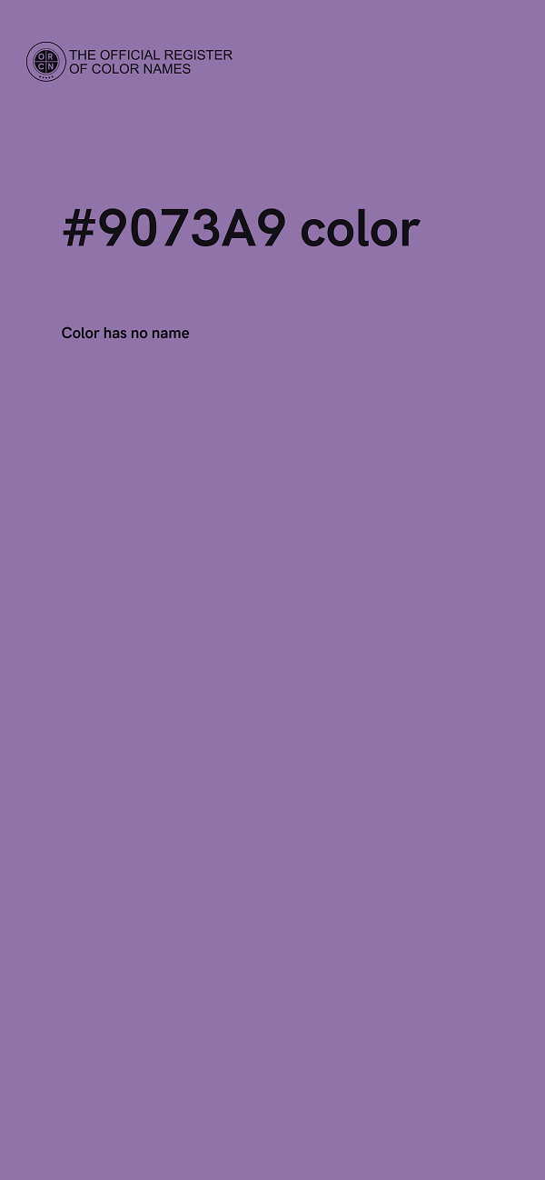 #9073A9 color image