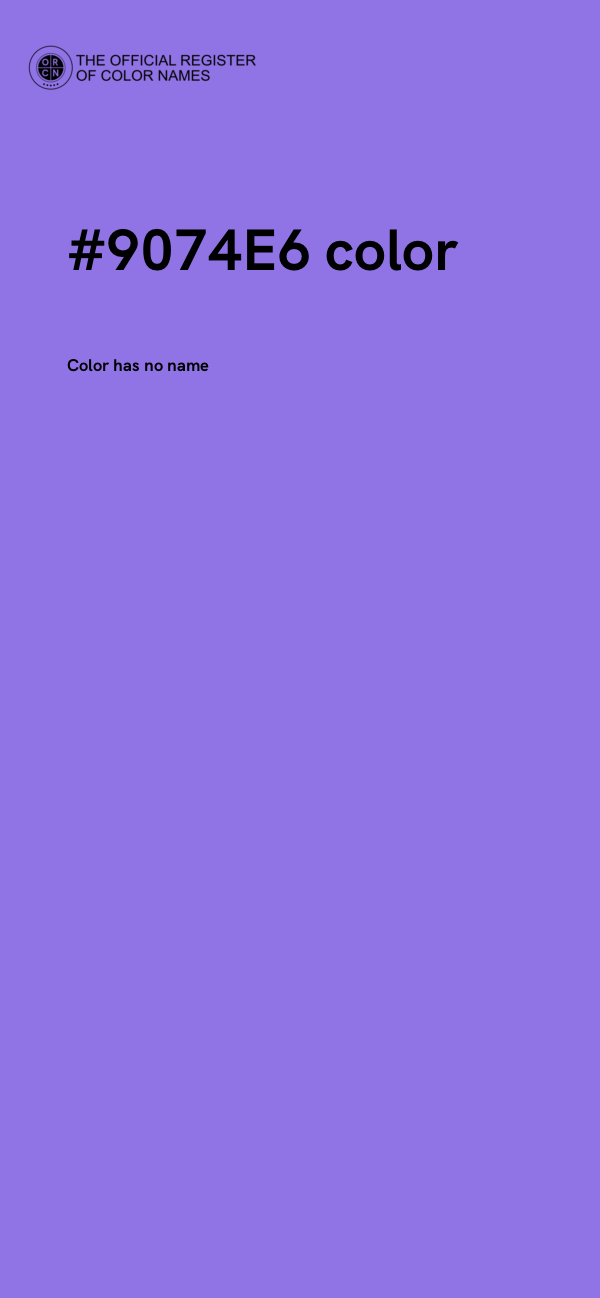 #9074E6 color image