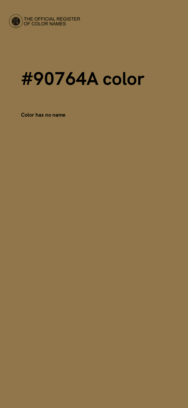 #90764A color image