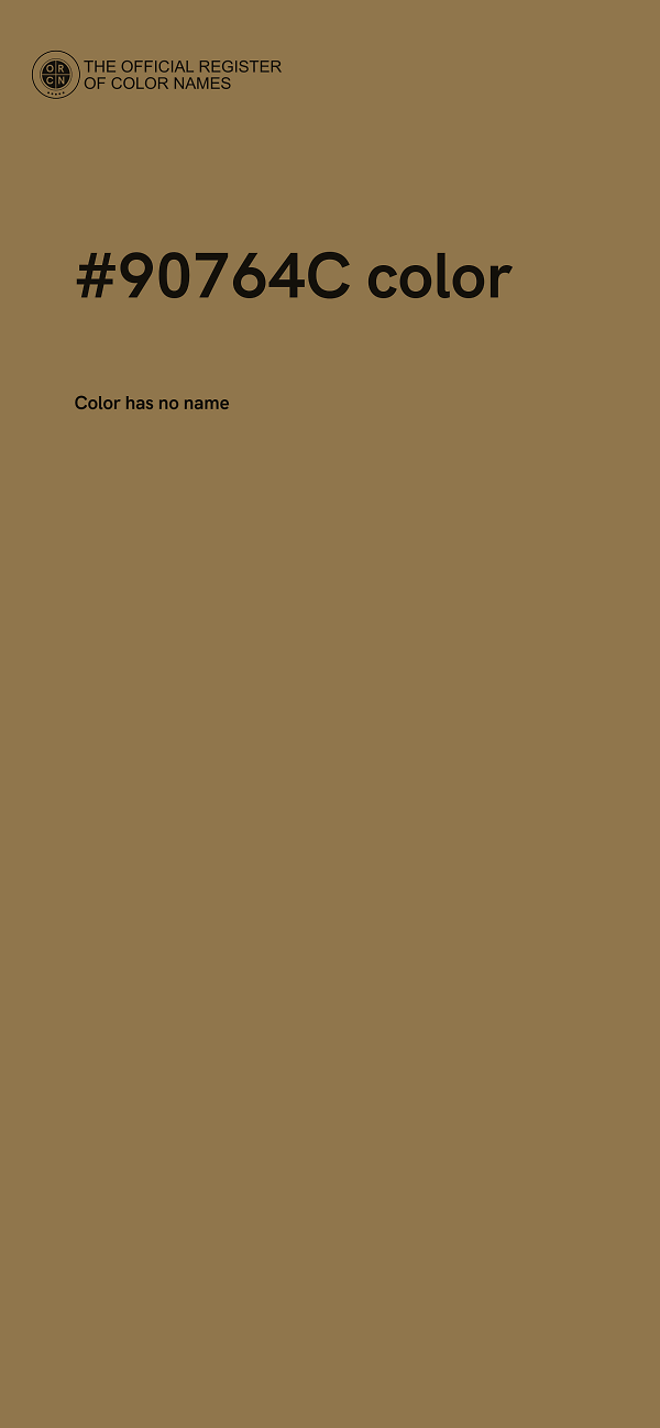 #90764C color image