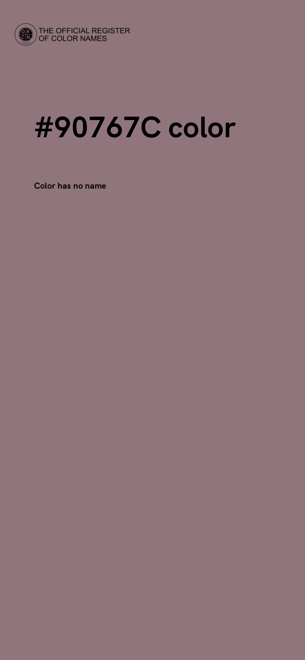 #90767C color image