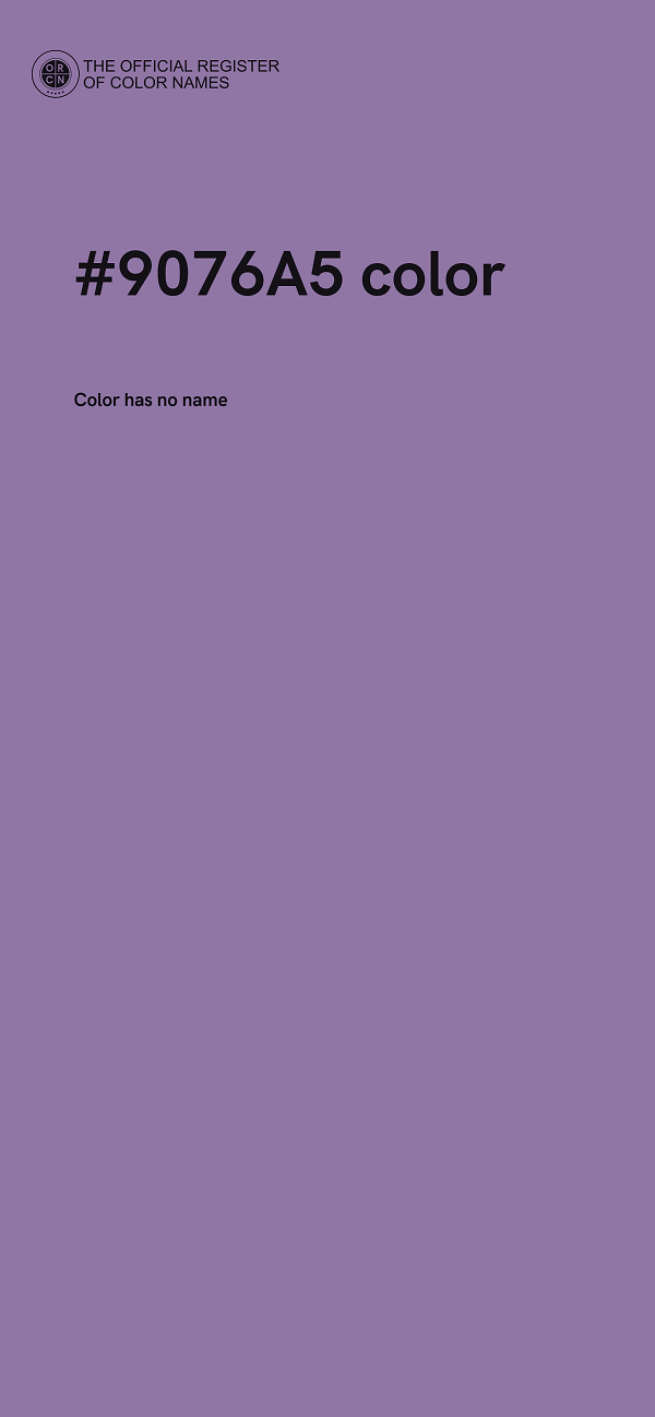 #9076A5 color image